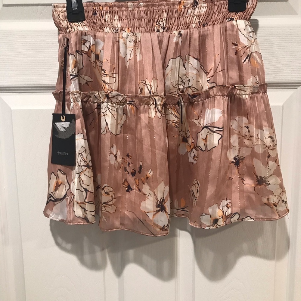 4SI3NNA Roanne Floral Print Smocked Skirt - Picture 3 of 4